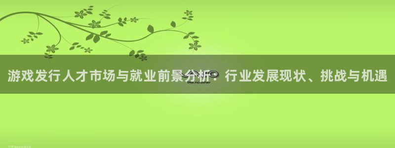 新城平台线路登录不上去了：游戏发行人才市场与就业前景分析：行业发展现状、挑战与机遇